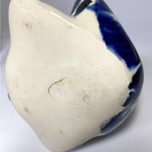 Frog pottery small planter or dish scrubby holder - Picture 6 of 7